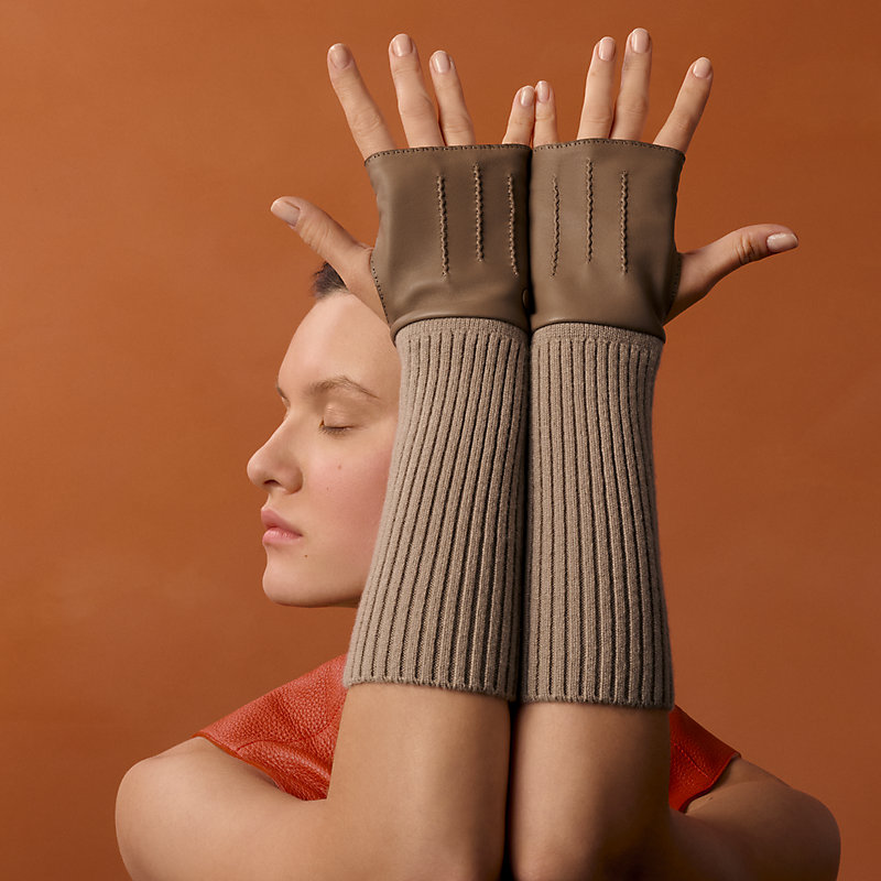 アームウォーマー 《レオンティーヌ》 - グレー | Hermès - エルメス